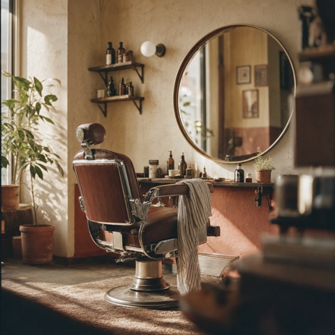 Barbershop interior